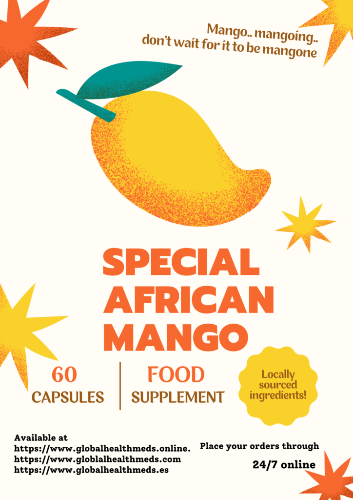 mango amarillo letras naranjas